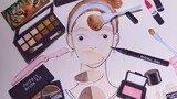 [Stop-Motion] Putting Makeup on the Girl on Paper