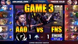 (GAME 3) FINESSE SOLID VS ARKANGEL OWNAGE | MPL SEASON 2 | THE GRAND FINALS 2019