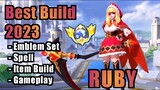 Ruby Best Build 2023 | Top 1 Global Ruby Build | Ruby - Mobile Legends | mlbb