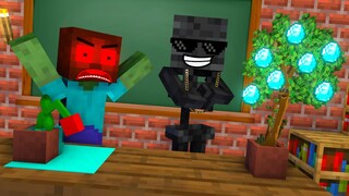 MONSTER SCHOOL : WITHER SKELETON LIFE - SAD STORY BUT HAPPY ENDING - MINECRAFT ANIMATION