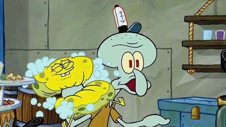 "SpongeBob took the Krusty Krab restaurant away!"