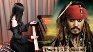 เพลงประกอบภาพยนตร์ Pirates of the Caribbean "He's a Pirate" เวอร์ชั่นเปียโนเบสหนักแน่น! Johnny Depp 