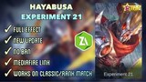NEW HAYABUSA EXPERIMENT 21 STARLIGHT SCRIPT SKIN | FULL EFFECT | MOBILE LEGENDS