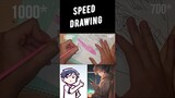 speed drawing Shikimori san in the 30 s #anime #art #animeedit