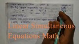 Class 9 Math Linear Simultaneous Equations Math Slove by Bikash Edu Care Episode 3