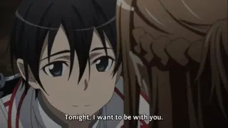 Kirito want to spend a night with Asuna in room