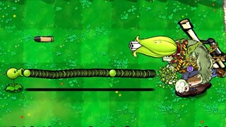 If the plant attack speed is increased by 1000 times, challenge the corn cannon giant!