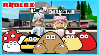 Aku Dan Adiku Adopsi Keluarga Pou Di Roblox Brookhaven ft @Shasyaalala