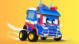 Video truk untuk anak-anak - Kartun MOBIL POLISI Terbaik - Truk Super di Kota Mobil!