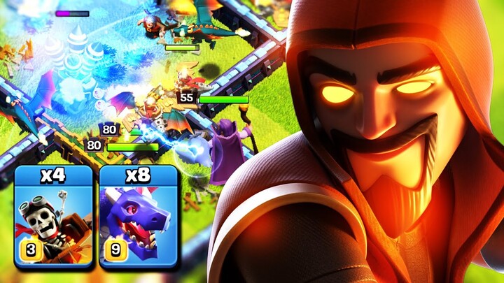 ซูเปอร์พ่อมดล่องหนมังกรบ้าน 14 ทำสามดาวโหดมาก! - Clash of Clans