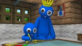 Monster School: Blue Sad Back Story | Rainbow Friends x Minecraft Animation