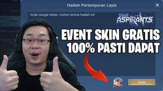 EVENT SKIN GRATIS MLBB 100% PASTI DAPAT NO TRIAL DI EVENT THE ASPIRANTS