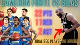 Northport Import Cameron Forte Highlights vs Gilas Pilipinas as Naturalized Player ng Jordan