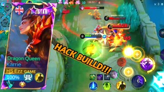 NEW KARRIE ATTACK SPEED BUILD!! Mobile legends |  ( HACK BUILD ) | mlbb