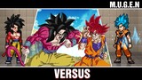 Goku SSJ 4 VS Goku SSJ Blue - Mugen Dragon Ball Super Heroes