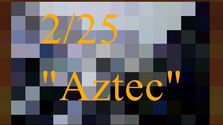 Minecraft original painting reveal 2/25:  "Aztec"