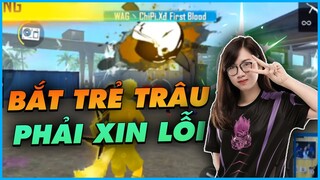 [Free Fire] Chipi Solo Với Trẻ Trâu Ghép Ngẫu Nhiên Để Bắt Trẻ Trâu Phải Xin Lỗi - Chipi Gaming