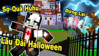 REDHOOD THỬ THÁCH 24GIỜ KHÁM PHÁ LÂU ĐÀI HALLOWEEN TRONG MINECRAFT*MỀU THĂM QUAN NGÔI NHÀ KINH DỊ PE