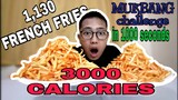 Mukbang Challenge  1,130 fries Speed eating in 1000 seconds