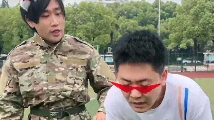 The first day of the two-dimensional military training