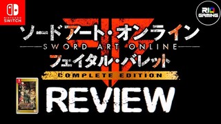 Sword Art Online Fatal Bullet Complete Edition Review Nintendo Switch