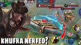 I really hate this Nerf! Well Played TV Khufra Gameplay - Mobile Legends