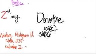 WMich. U: 2nd way trig derivative d/dx(sin(x)^cos(x))