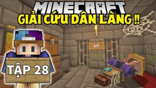 THỬ THÁCH SINH TỒN MINECRAFT 1.18 | Tập 28 | Giải Cứu Dân Làng Bị Nhốt Và Đi Trên Tuyết Lún !!