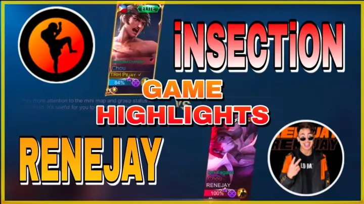 INSECTION VS RENEJAY CHOU FULL GAME HIGHLIGHTS | POPULAR CHOU USER ON PH SERVER | INSECTION IS LAG??