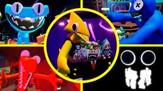 ✅ TODOS los JUMPSCARES de RAINBOW FRIENDS CHAPTER 2 ROBLOX incluido las escenas finales del Tren 😱
