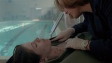 In the seventh episode of the third season of "X-Files", the female adjutant was killed in the swimm