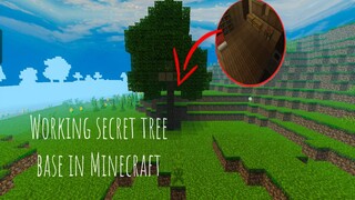 How to make a secret tree base in Minecraft