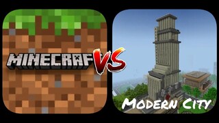 Minecraft PE VS Mini Modern City Craft