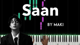 Saan by Maki piano cover + sheet music & lyrics