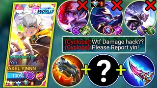 HYPER YIN VS HYPER CYCLOPS | YIN ONESHOT BUILD & EMBLEM 2023 | MOBILE LEGENDS