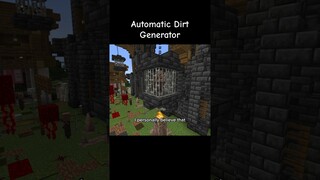Automatic Dirt Generator 🌞 @bergiebass8716 #minecraft #gaming