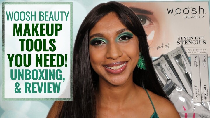 WOOSH BEAUTY Makeup Tools Unboxing + Review | Clean, Vegan Makeup | COLOURFUL INDIAN