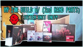 20K BUDGET GAMING PC BUILD w/ (2nd HAND PARTS) SYSTEM UNIT ONLY!│GAMEKM/COOLMAN AURORA CASE UNBOXING