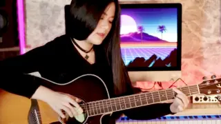 【Guitar Fingerstyle-Don't Start Now】Miss plays Dua Lipa hot sheet super fast