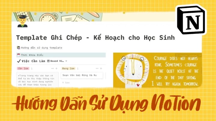 Hướng Dẫn Sử Dụng Notion Đơn Giản // FREE TEMPLATE cho Học Sinh //Happy Hidari