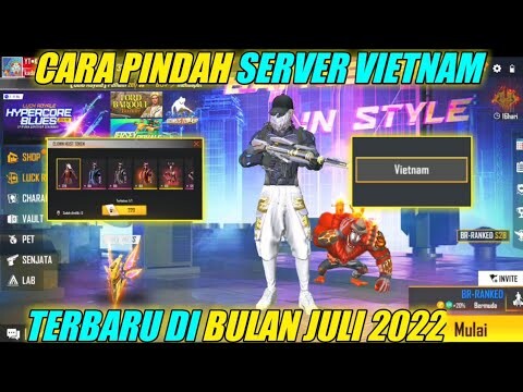 CARA PINDAH/MASUK SERVER LUAR NEGERI FF VIETNAM  TERBARU 2022 100% WORK GANTI SERVER