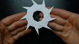 How to make a shuriken out of paper! The origami master will teach you step by step!