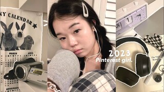 2023 Pinterest Girl GLOW UP & RESET📞 new room decor, vision board, deep cleaning etc