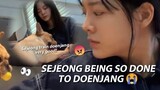 Sejeong Being So Done To Doenjang 😭+(What Doenjang knows tricks!) |WEVERSE LIVE 062523