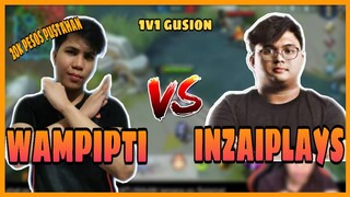 WAMPIPTI VS INZAIPLAYS (1V1 GUSION) | PUSTAHAN 20K? | MLBB GAMEPLAY!