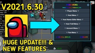 Among Us Mod Menu V2021.6.30 With 70 Features!!!🔥Huge Update!! New Vent Cleaning Task And More!!!🔥🔥