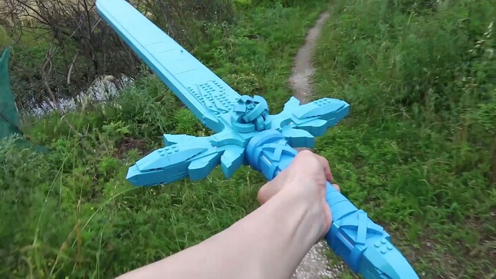 【刀剑神域】B站首发，积木制作一把蓝蔷薇之剑（凹凸赛克、刀剑神域 Alicization）