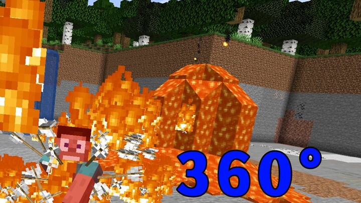Minecraft: 360-degree fully automatic infinite ammo tower to bash your teammates