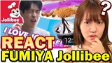 【REACT】FUMIYA's Jollibee Mukbang Video By Japanese Who Loves Jollibee