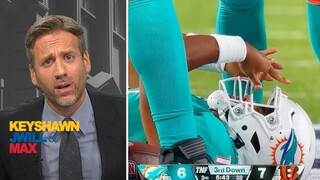 Max Kellerman on Dolphins quarterback Tua Tagovailoa taken to hospital with head and neck injuries